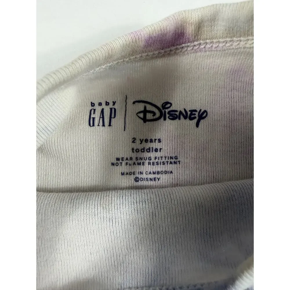 Gap Disney Mickey & Minnie Tie-Dye Pajama Set Size 2 Years
